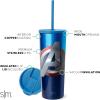 imageSimple Modern Marvel Thanos Insulated Tumbler Cup with Flip Lid and Straw Lid  Gifts for Women Men Reusable Stainless Steel Water Bottle Travel Mug  Classic Collection  24oz Thanos InfinityMarvel Avengers Shield