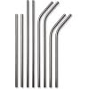 imageSimple Modern Stainless Steel Reusable Straws  Toxin Free and Waste Reducing Straw for Tumblers and Travel Mugs  Classic Collection  8 Count Pack of 1  Stainless Steel