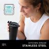 imageSimple Modern Stainless Steel Reusable Straws  Toxin Free and Waste Reducing Straw for Tumblers and Travel Mugs  Classic Collection  8 Count Pack of 1  Stainless Steel
