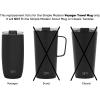 imageSimple Modern Tumbler Coffee Lid Replacement  Reusable Insulated Lid ONLY Fits Simple Modern SM Voyager  Flip Lid  Voyager Collection  BlushClear