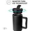 imageSimple Modern Tumbler Flip Lid  Reusable Replacement ONLY Fits Simple Modern  Stainless Steel Trek Travel Coffee Mug Water Bottle  Trek Collection  Midnight BlackMidnight Black