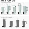 imageSimple Modern Tumbler Flip Lid  Reusable Replacement ONLY Fits Simple Modern  Stainless Steel Trek Travel Coffee Mug Water Bottle  Trek Collection  Midnight BlackBlush