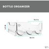 imageSimple Modern Water Bottle Organizer for Cabinet  Stackable Storage Plastic Organizer Rack for Bottles and Tumbler  Organization Shelf for Pantry Kitchen Refrigerator Countertop  1 PackClear