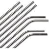 imageSimple Modern Stainless Steel Reusable Straws  Toxin Free and Waste Reducing Straw for Tumblers and Travel Mugs  Classic Collection  8 Count Pack of 1  Stainless Steel