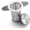 imageSimple Modern Tea Infuser Reusable Strainer Steeper for Loose Leaf 188 Stainless Steel Mesh Slate Gray