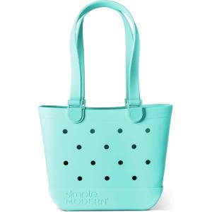 imageSimple Modern Large Beach Bag  Disney Waterproof Getaway Rubber Tote with Zipper Pocket for Travel Pool Boat Groceries Sports  Mickey Mouse on Sea Glass SageOcean Water