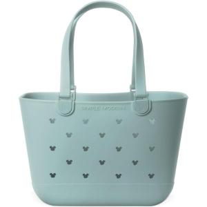 imageSimple Modern Large Beach Bag  Disney Waterproof Getaway Rubber Tote with Zipper Pocket for Travel Pool Boat Groceries Sports  Mickey Mouse on Sea Glass SageDisney Mickey Mouse on Sea Glass Sage