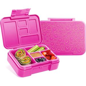 imageSimple Modern Marvel Bento Lunch Box for Kids  BPA Free Leakproof Dishwasher Safe  Lunch Container for Girls and Boys Toddlers  Porter Collection  5 Compartments  Go Spidey GoPattern Happy Days