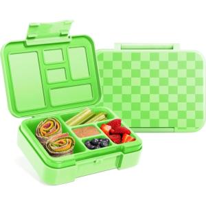imageSimple Modern Marvel Bento Lunch Box for Kids  BPA Free Leakproof Dishwasher Safe  Lunch Container for Girls and Boys Toddlers  Porter Collection  5 Compartments  Go Spidey GoPattern Lime Checkmate