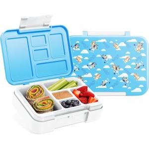 imageSimple Modern Marvel Bento Lunch Box for Kids  BPA Free Leakproof Dishwasher Safe  Lunch Container for Girls and Boys Toddlers  Porter Collection  5 Compartments  Go Spidey GoBluey Sky