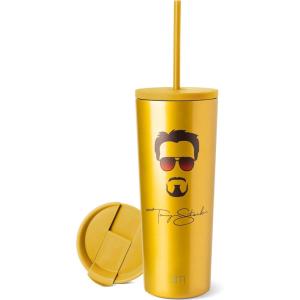imageSimple Modern Marvel Thanos Insulated Tumbler Cup with Flip Lid and Straw Lid  Gifts for Women Men Reusable Stainless Steel Water Bottle Travel Mug  Classic Collection  24oz Thanos InfinityMarvel Iron Man Tony Stark