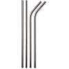 imageSimple Modern Stainless Steel Reusable Straws  Toxin Free and Waste Reducing Straw for Tumblers and Travel Mugs  Classic Collection  4 Count Pack of 1  Stainless SteelStainless Steel