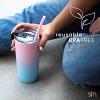 imageSimple Modern Stainless Steel Reusable Straws  Toxin Free and Waste Reducing Straw for Tumblers and Travel Mugs  Classic Collection  4 Count Pack of 1  Stainless SteelCaribbean