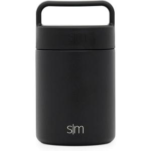 imageSimple Modern Food Jar for Hot Food  Reusable Stainless Steel Vacuum Insulated Leak Proof Lunch Storage for Smoothie Bowl Soup Oatmeal  Provision Collection  12oz  Moonlight Midnight Black