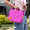 imageSimple Modern Hadley with Shoulder Strap  Lunch Box for Kids Teens and Adults  Insulated Bag for Girls Boys Women Men  Meal Containers with Exterior and Interior Pockets  Midnight BlackMulticolor Sherbet