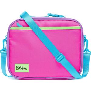 imageSimple Modern Hadley with Shoulder Strap  Lunch Box for Kids Teens and Adults  Insulated Bag for Girls Boys Women Men  Meal Containers with Exterior and Interior Pockets  Midnight BlackMulticolor 80s Mix
