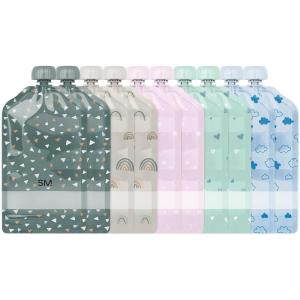 imageSimple Modern Reusable Baby Food Pouches for Toddlers  BPA Free Plastic Food Safe Freezer Safe  Refillable for Applesauce Yogurt ampamp Puree Squeeze Pouch  10 pack  5oz  AssortedAssorted 3