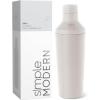 imageSimple Modern Cocktail Shaker Set with Jigger Lid  Stainless Steel Boston Shaker Insulated Martini Mixer for Mocktails  Gifts for Men Women Him Her  Classic Collection  20oz  Metallic CopperAlmond Birch Matte Powder Coating