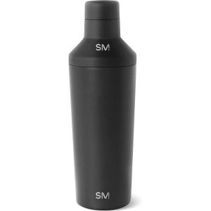imageSimple Modern Cocktail Shaker Set with Jigger Lid  Stainless Steel Boston Shaker Insulated Martini Mixer for Mocktails  Gifts for Men Women Him Her  Classic Collection  20oz  Metallic CopperMidnight Black Matte Powder Coating