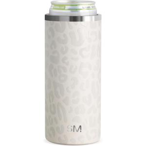 imageSimple Modern Standard Can Cooler  Insulated Stainless Steel Drink Sleeve Holder  Insulate Soda Beer Sparkling Water  Gift for Women Men Her Him  Ranger Collection  Standard 12oz  Winter WhitePattern Cream Leopard