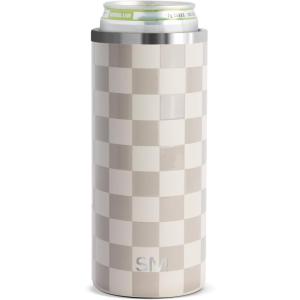 imageSimple Modern Standard Can Cooler  Insulated Stainless Steel Drink Sleeve Holder  Insulate Soda Beer Sparkling Water  Gift for Women Men Her Him  Ranger Collection  Standard 12oz  Winter WhitePattern Checkmate