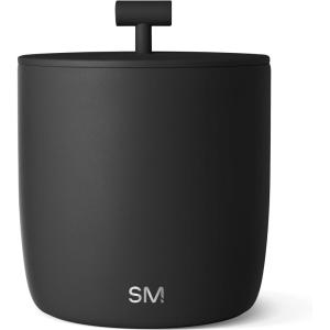 imageSimple Modern Vacuum Insulated Ice Bucket with Lid and Scoop  For Cocktail Champagne Wine Beer ampamp Hosting  Stainless Steel 100oz Capacity for Large Parties  Rocks Collection  Simple Stainless Midnight Black