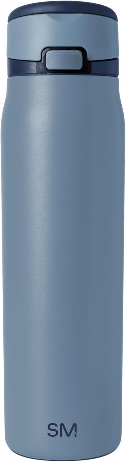 imageSimple Modern Mesa Loop Water Bottle with Straw  24oz Cup Holder Friendly Insulated Stainless Steel Bottles for Travel Sports and School  NeptuneDeep Dune