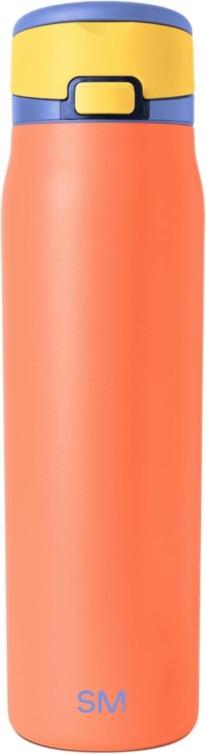 imageSimple Modern Mesa Loop Water Bottle with Straw  24oz Cup Holder Friendly Insulated Stainless Steel Bottles for Travel Sports and School  NeptuneMango