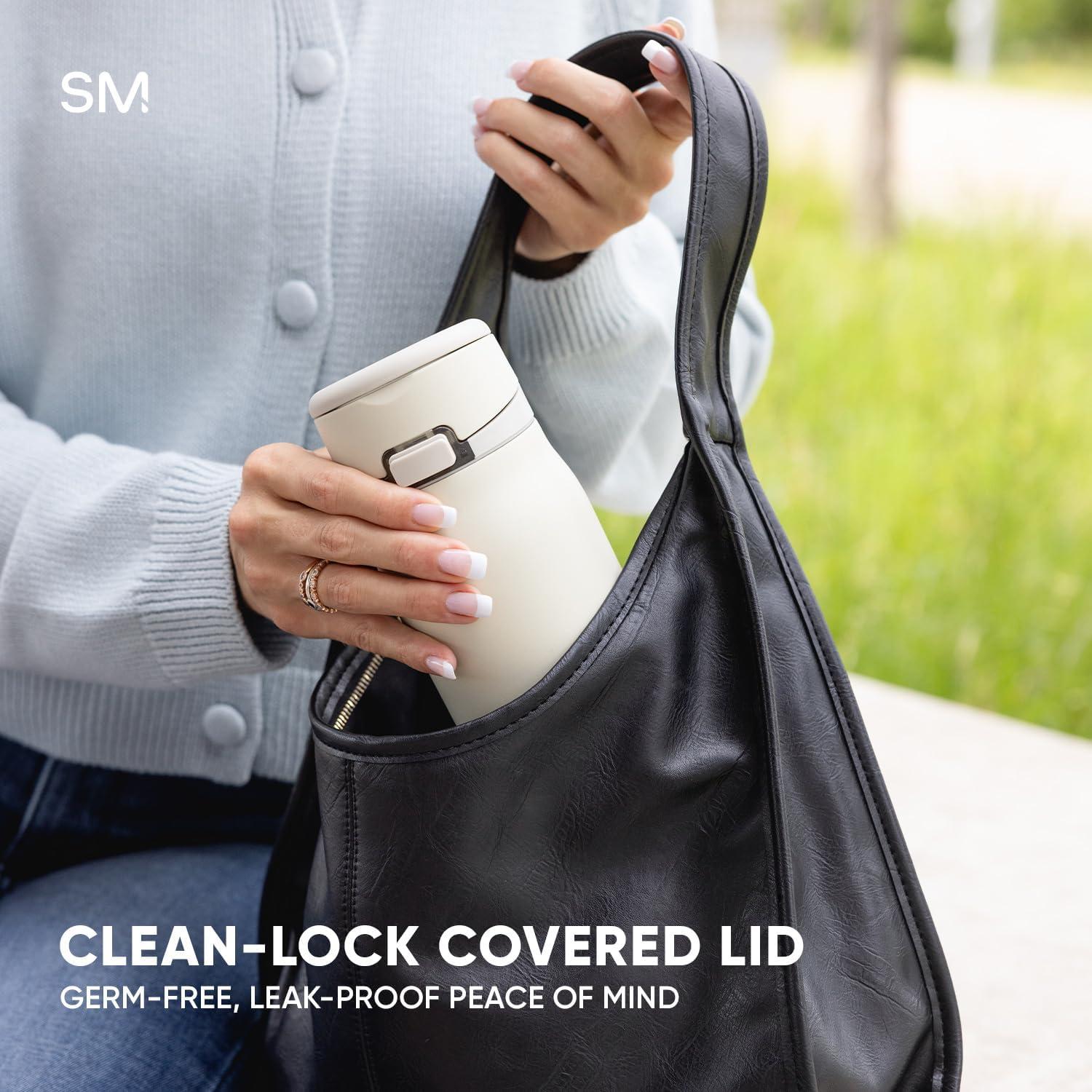 imageSimple Modern Mesa Loop Water Bottle with Straw  24oz Cup Holder Friendly Insulated Stainless Steel Bottles for Travel Sports and School  NeptuneSteel Harbor