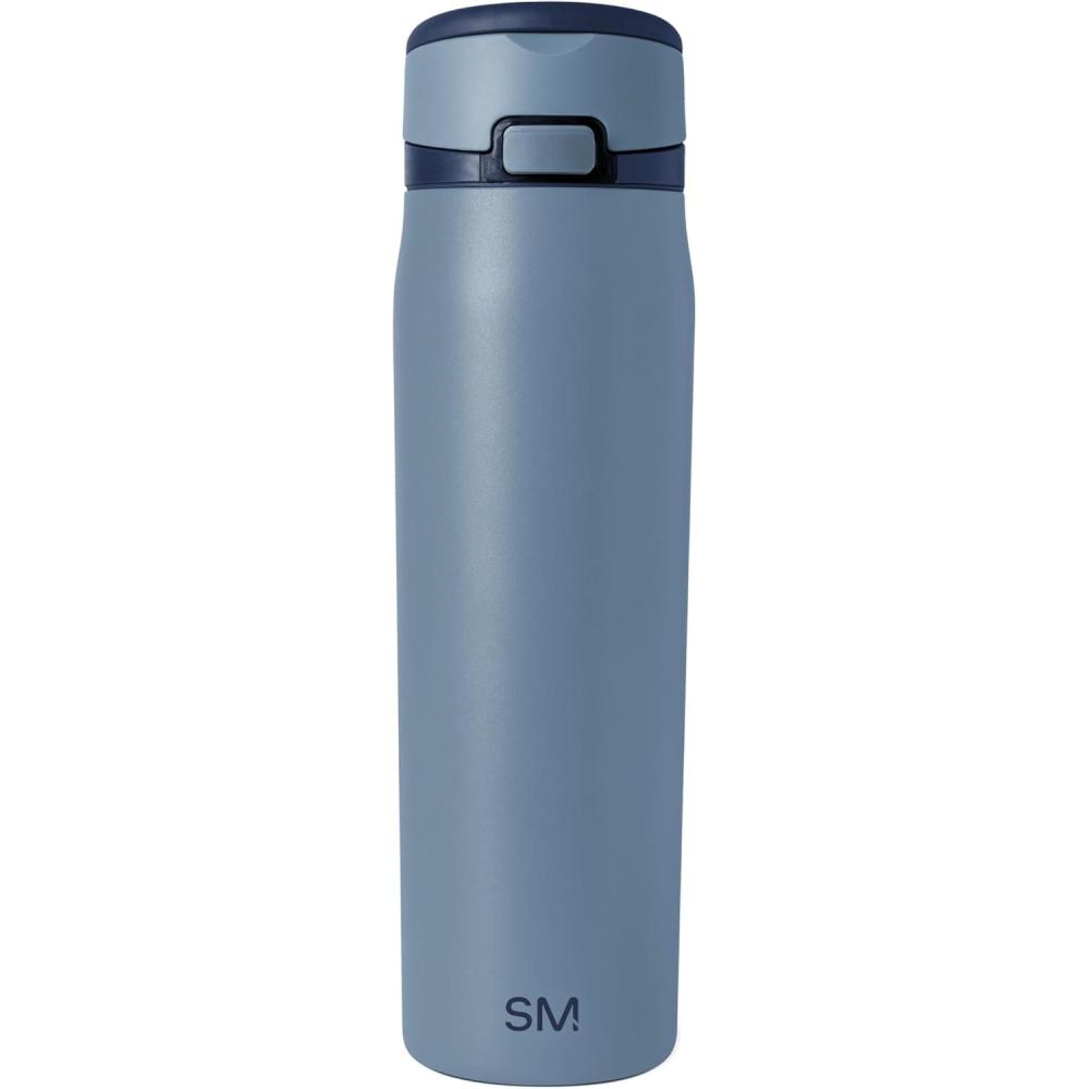 imageSimple Modern Mesa Loop Water Bottle with Straw  24oz Cup Holder Friendly Insulated Stainless Steel Bottles for Travel Sports and School  NeptuneDeep Dune