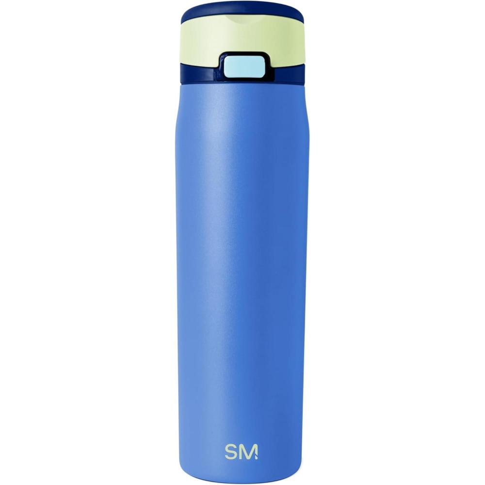 imageSimple Modern Mesa Loop Water Bottle with Straw  24oz Cup Holder Friendly Insulated Stainless Steel Bottles for Travel Sports and School  NeptuneNeptune