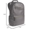 imageSimple Modern Medium Vegan Leather Backpack for Women ampamp Men  Mini Backpack Purse for Girls and Boys Cute Small Faux PU Leather Travel Bag for Work  Legacy Collection  17quot tall  GrayGray