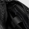 imageSimple Modern Quilted Tote Bag for Women  Medium Size wCompartments ampamp Laptop Sleeve  Adjustable Strap  Zipper TopBlack Lacquer