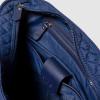 imageSimple Modern Quilted Tote Bag for Women  Medium Size wCompartments ampamp Laptop Sleeve  Adjustable Strap  Zipper TopNavy