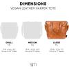 imageSimple Modern Vegan Leather Tote Bag for WomenBrown