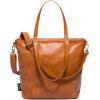 imageSimple Modern Vegan Leather Tote Bag for WomenBrown