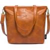 imageSimple Modern Vegan Leather Tote Bag for WomenBrown
