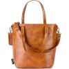 imageSimple Modern Vegan Leather Tote Bag for WomenBrown