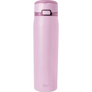 imageSimple Modern Mesa Loop Water Bottle with Straw  24oz Cup Holder Friendly Insulated Stainless Steel Bottles for Travel Sports and School  NeptunePink Champagne
