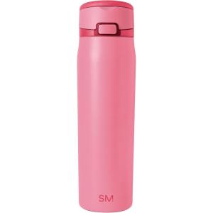 imageSimple Modern Mesa Loop Water Bottle with Straw  24oz Cup Holder Friendly Insulated Stainless Steel Bottles for Travel Sports and School  NeptuneVelvet Pink