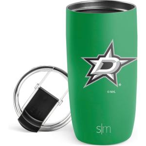 imageSimple Modern Officially Licensed NHL Dallas Stars 16oz Travel Coffee Tumbler with Flip Lid  Stainless Steel Cup  Hockey Gifts for Men Women  Voyager Collection  Dallas StarsDallas Stars