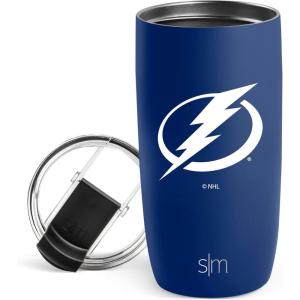 imageSimple Modern Officially Licensed NHL Dallas Stars 16oz Travel Coffee Tumbler with Flip Lid  Stainless Steel Cup  Hockey Gifts for Men Women  Voyager Collection  Dallas StarsTampa Bay Lightning