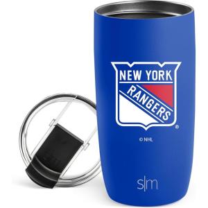 imageSimple Modern Officially Licensed NHL Dallas Stars 16oz Travel Coffee Tumbler with Flip Lid  Stainless Steel Cup  Hockey Gifts for Men Women  Voyager Collection  Dallas StarsNew York Rangers