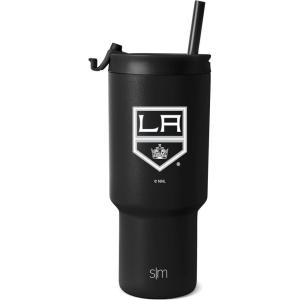 imageSimple Modern Officially Licensed NHL San Jose Sharks 30 oz Tumbler with Flip Lid and Straws  Hockey Insulated Cup Stainless Steel  Gifts for Men Women  Trek Collection  San Jose SharksLos Angeles Kings