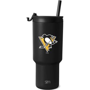 imageSimple Modern Officially Licensed NHL San Jose Sharks 30 oz Tumbler with Flip Lid and Straws  Hockey Insulated Cup Stainless Steel  Gifts for Men Women  Trek Collection  San Jose SharksPittsburgh Penguins