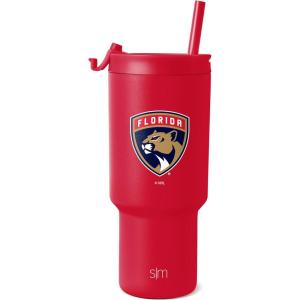 imageSimple Modern Officially Licensed NHL San Jose Sharks 30 oz Tumbler with Flip Lid and Straws  Hockey Insulated Cup Stainless Steel  Gifts for Men Women  Trek Collection  San Jose SharksFlorida Panthers