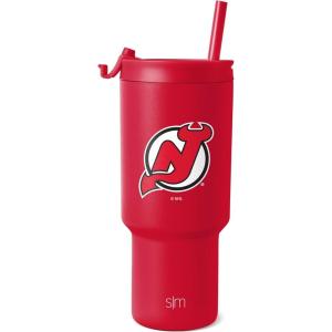 imageSimple Modern Officially Licensed NHL San Jose Sharks 30 oz Tumbler with Flip Lid and Straws  Hockey Insulated Cup Stainless Steel  Gifts for Men Women  Trek Collection  San Jose SharksNew Jersey Devils