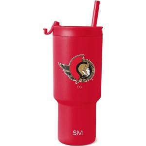 imageSimple Modern Officially Licensed NHL San Jose Sharks 30 oz Tumbler with Flip Lid and Straws  Hockey Insulated Cup Stainless Steel  Gifts for Men Women  Trek Collection  San Jose SharksOttawa Senators