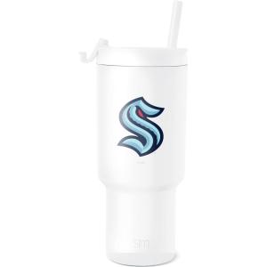 imageSimple Modern Officially Licensed NHL San Jose Sharks 30 oz Tumbler with Flip Lid and Straws  Hockey Insulated Cup Stainless Steel  Gifts for Men Women  Trek Collection  San Jose SharksSeattle Kraken