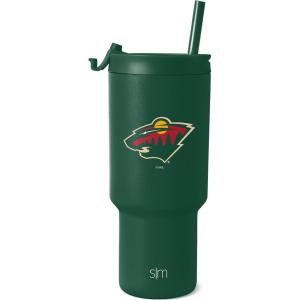 imageSimple Modern Officially Licensed NHL San Jose Sharks 30 oz Tumbler with Flip Lid and Straws  Hockey Insulated Cup Stainless Steel  Gifts for Men Women  Trek Collection  San Jose SharksMinnesota Wild